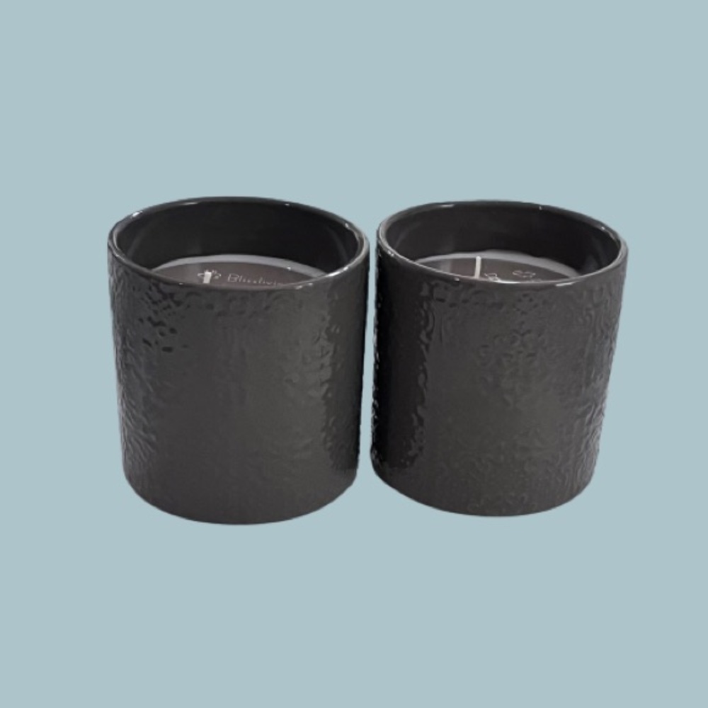 NWT- Set of 2 Blissliving Driftwood and Sea Salt Double Wick Candles - Picture 3 of 7